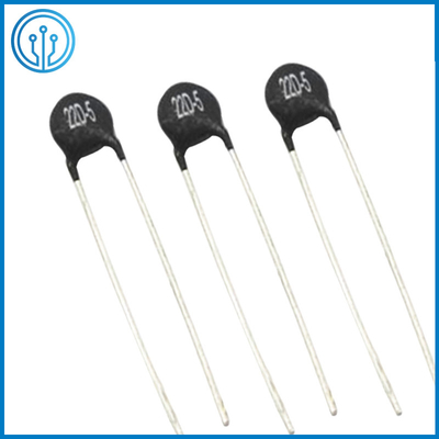 Black Phenolic Resin Disc Type Power NTC Thermistor Thermal Resistor 22D-5 25D-5