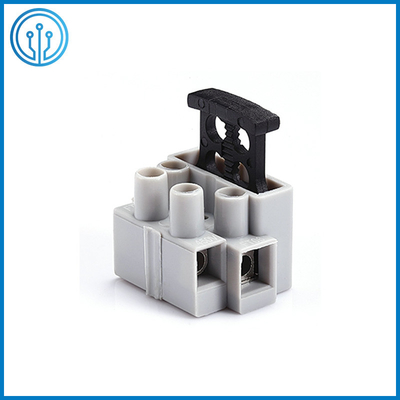UL94-V2 Rated Polyamide 66 M3 Screw 2 Pole Fuse Block Terminals FT06-2 32A 450V
