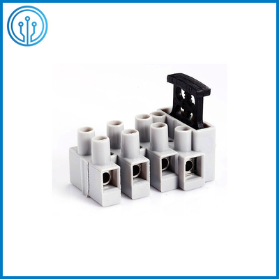 In Line Connector M3 Screw Terminal FT06-4 With Fuseholder 6.3A 250V And Terminal 32A 450V