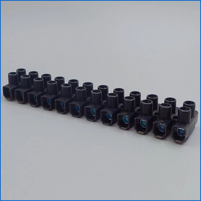 M2.6 Screws Fixed Push Pull Connection Non Fused Terminal Block 12 Ways T04-12S
