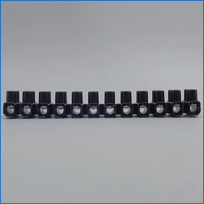 M2.6 Screws Fixed Push Pull Connection Non Fused Terminal Block 12 Ways T04-12S