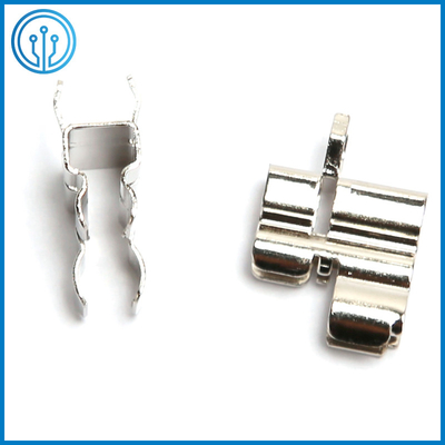 PCB Mount Nickel Plated Brass Siamese Fuse Clip For 5x20mm And 6x30mm Cartridge