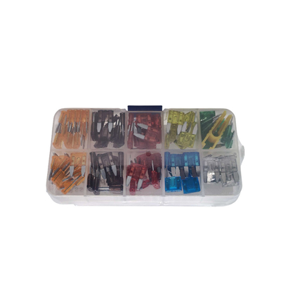 100pcs / Box Small Mini Auto Blade Type Car Fuse 5A 7.5A 10A 15A 20A 25A 30A With Puller For Automotive Xenon Lamp Light