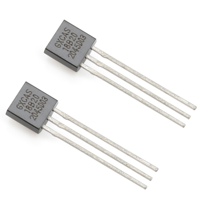 3 Pin Temperature Sensor DS18B20 Programmable Resolution 1- Wire Digital Thermometer GXCAS18B20 9-12bits TO-92