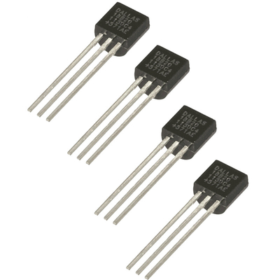3 Pin Temperature Sensor DS18B20 Programmable Resolution 1- Wire Digital Thermometer GXCAS18B20 9-12bits TO-92