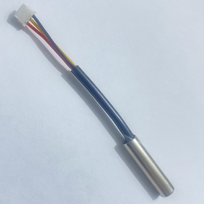 6x25mm Nickel Plated Brass Housed DS18B20 Temperature Sensor GX18B20 Digital Sensor With 50mm 26AWG 3 Core Cable
