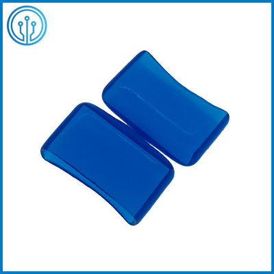 5x20mm Glass Ceramic Transparent 30A PVC Fuse Cover Blue ROHS Fuse Holder Block