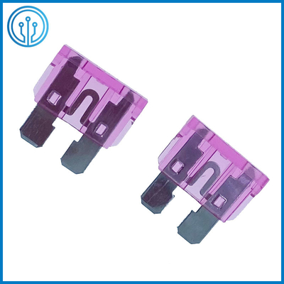 50A 32V PC Housing Car Blade Fuses Zinc Alloy Core With Overcurrent Protection