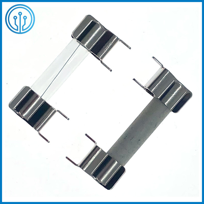 Tin Plated Spring Brass Glass PCB Fuse Holder Clip 30A For Ceramic Cartridge
