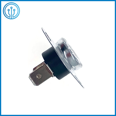 6.3mm Vertical Bimetal Thermostat Switch 10A 250V 60 Degree NC Manual Reset