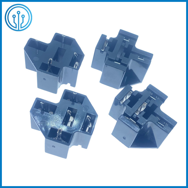 4PIN 5PIN PCB Mount Universal Molded Micro Automotive Relay Socket 40A With Crimp Terminals