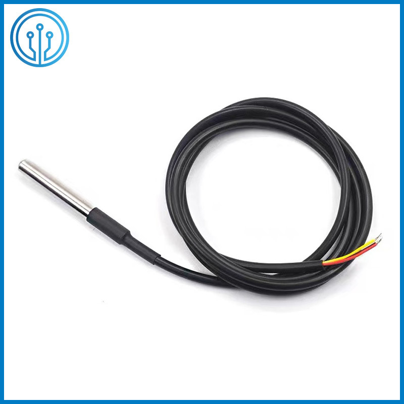 SS304 Shell 6x50 Digital DS18B20 Temperature Sensor With 1m Cable