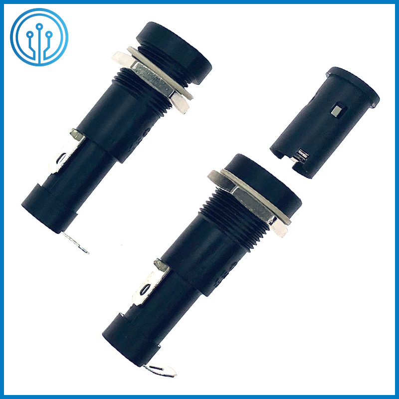 3AG Screw Driver Slot Extractor PCB Mount Fuse Holder Thermoplastic 6x30mm